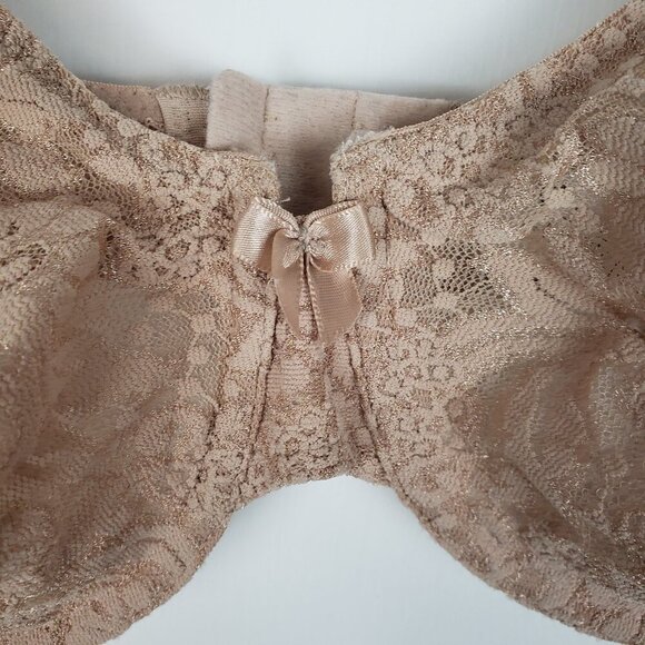 Wacoal Halo Lace Seamless Underwire Bra 65149 Toast Tan Neutral Size 34D - Picture 3 of 5